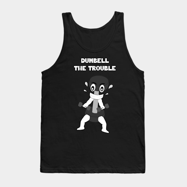 DUMBELL The Trouble Tank Top by Living Emblem